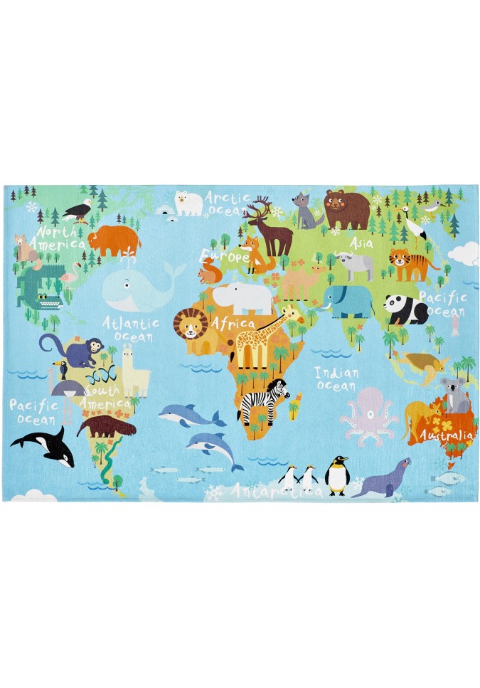 Tapis Carte du monde
